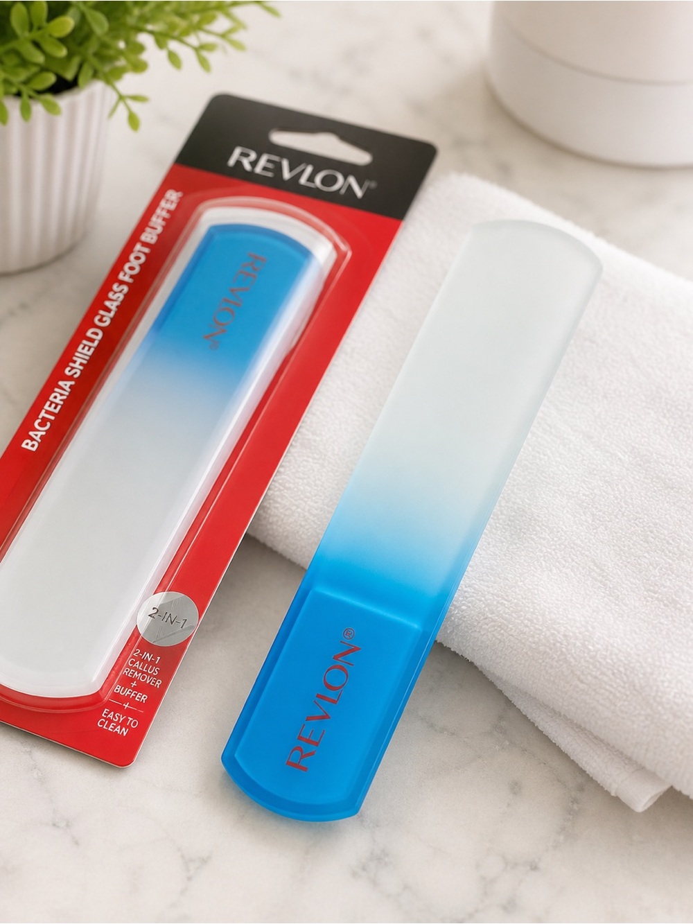 Revlon Bacteria Shield Glass Foot Buffer